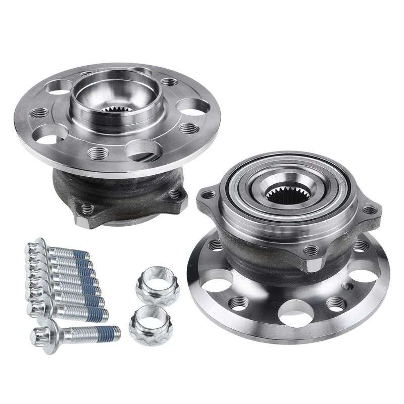2x Rear Wheel Bearing & Hub Assembly for Mercedes-Benz E500 E550 SL550 2002-2019