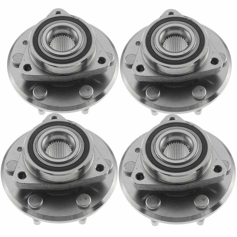 4x Front & Rear Wheel Bearing & Hub Assembly for Buick Enclave Chevrolet GMC Saturn 07-17