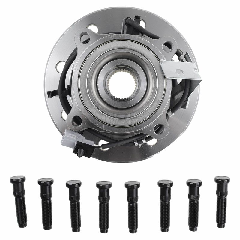 Front Passenger Wheel Bearing & Hub Assembly with ABS Sensor for Dodge Ram 3500 1998-1999