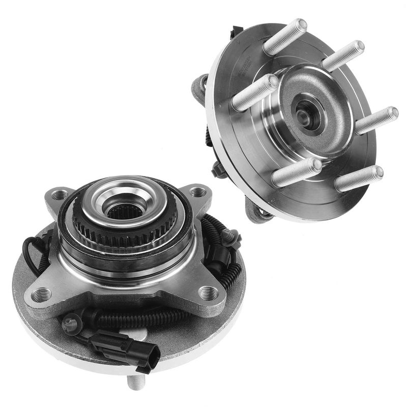 2x Front Wheel Bearing & Hub Assembly with ABS Sensor for Expedition Navigator 2015-2017