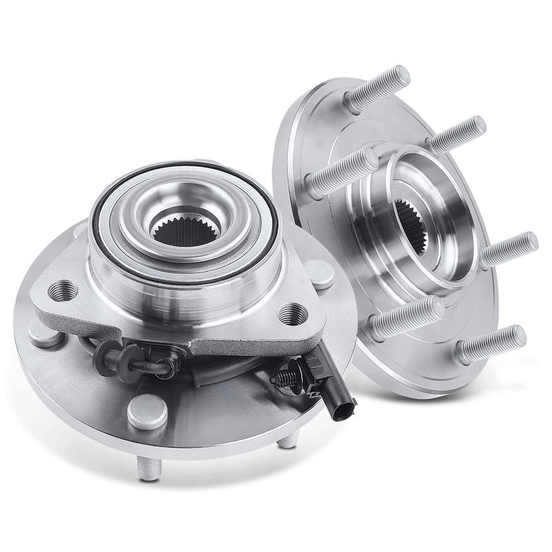 2x Front Wheel Bearing & Hub Assembly with ABS Sensor for Nissan Armada Titan 2012-2015