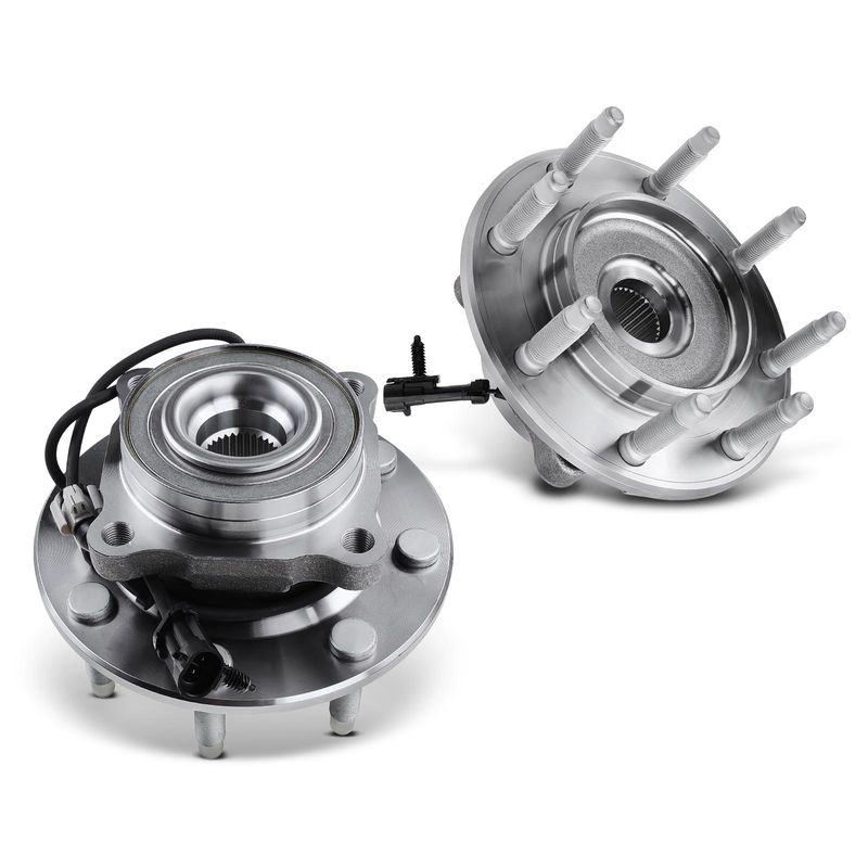 2x Front Wheel Bearing & Hub Assembly with ABS Sensor for Chevy Silverado 1500 GMC Sierra