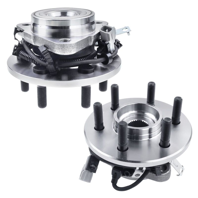 2x Front Wheel Bearing & Hub Assembly with ABS Sensor for Dodge Dakota 1997-2004 Durango
