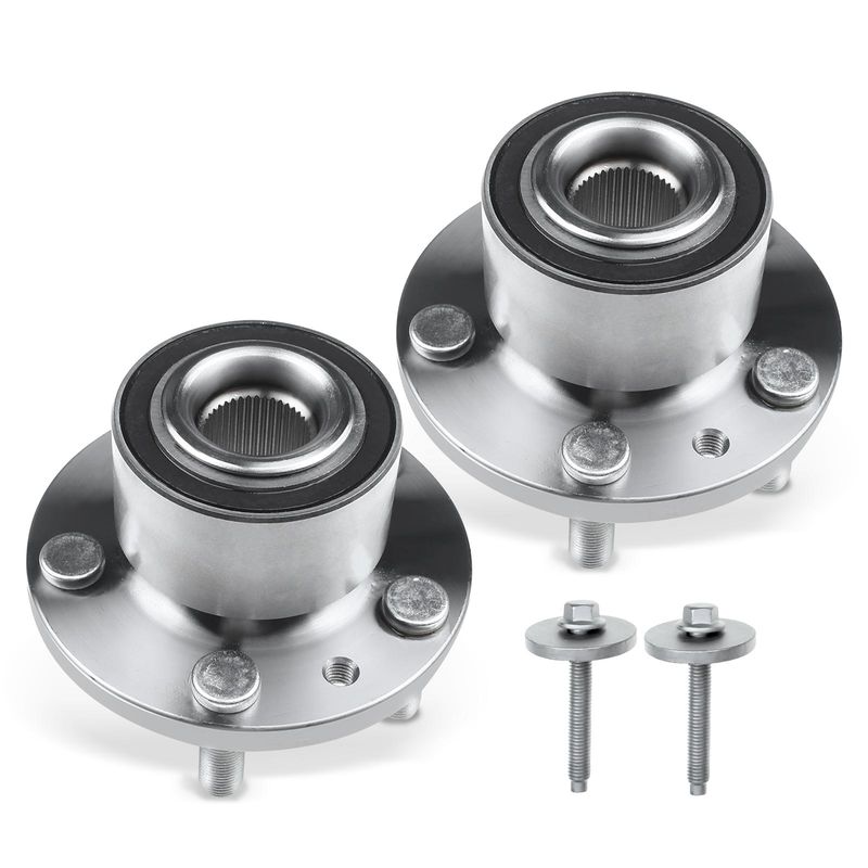 2x Front Wheel Bearing & Hub Assembly for Land Rover LR2 2008-2012 3.2L 2013-2015 2.0L AWD