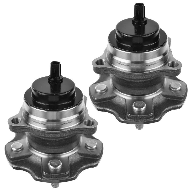 2x Rear Wheel Bearing & Hub Assembly with ABS Sensor for Lexus RX350 10-19 Highlander