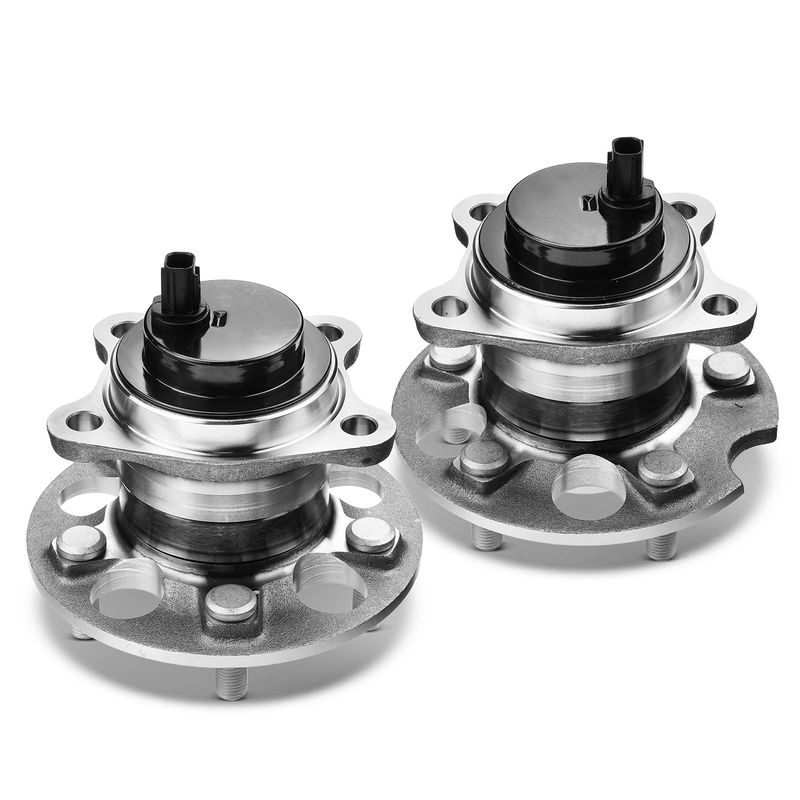 2x Rear Wheel Bearing & Hub Assembly with ABS Sensor for Toyota Highlander 2008-2013 FWD