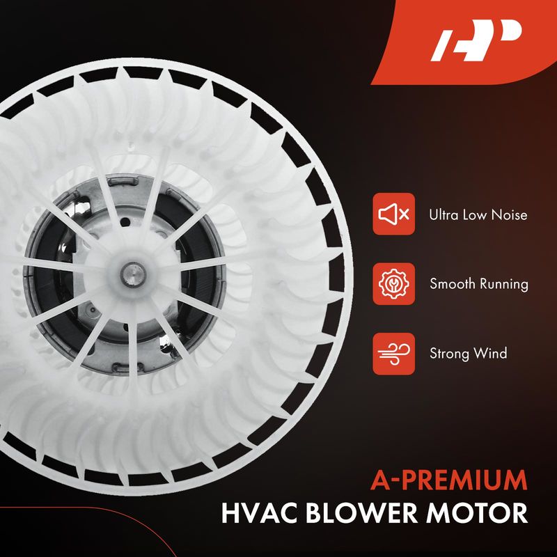 HVAC Heater Blower Motor with Dual Wheels for Freightliner FLD120 FLD132 CW