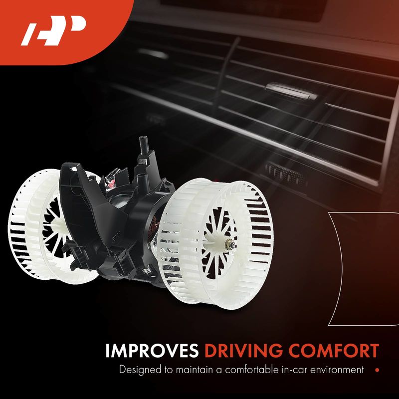 HVAC Heater Blower Motor with Fan Cage for BMW 528i 535i XDrive 650CI M5 M6