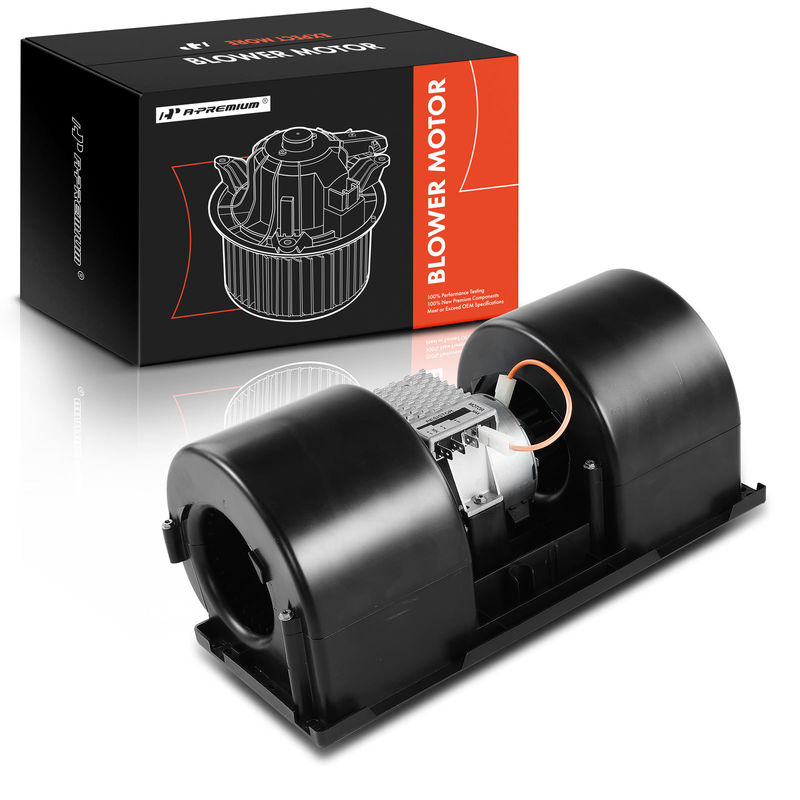 HVAC Heater Blower Motor Assembly for Dual Wheel 12 V with 3 Speed Resistor