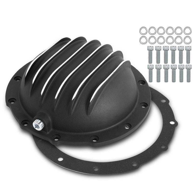 Rear Differential Cover with Gasket & Drain Plug for Jeep AMC Model 20 12-Bolt