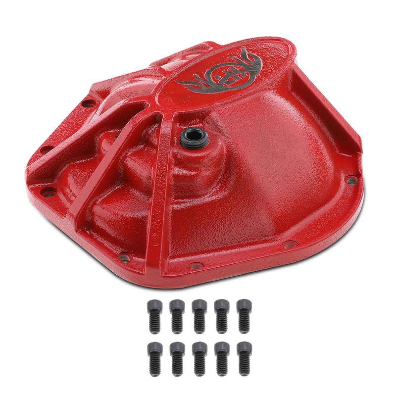 Front Differential Cover with 10 Bolts for Jeep Wrangler 1997-2017 Dana 40