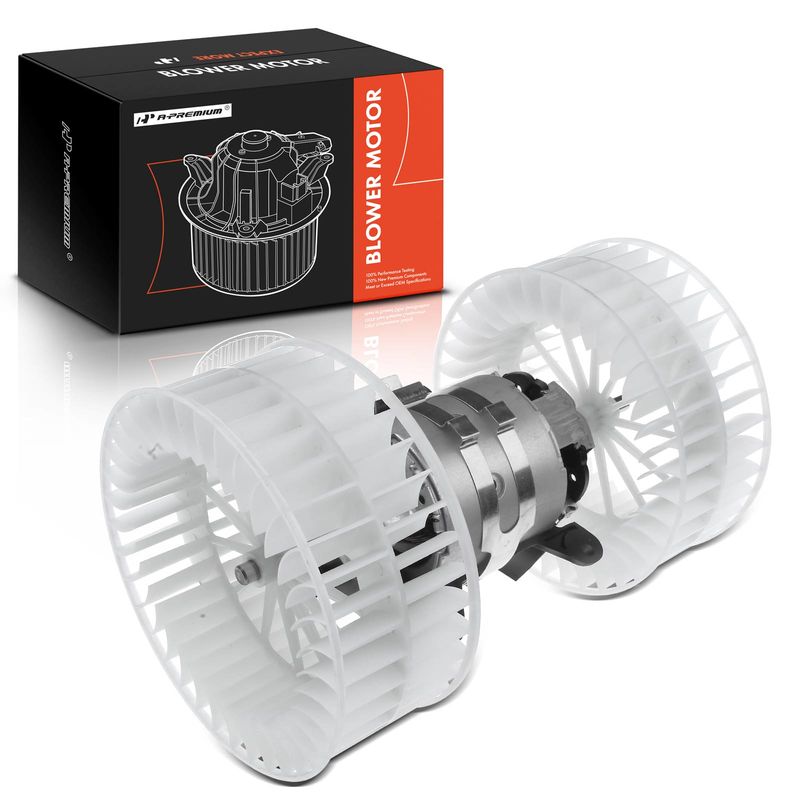 HVAC Heater Blower Motor with Dual Fan Cage for Mercedes-Benz 300D E300 E320