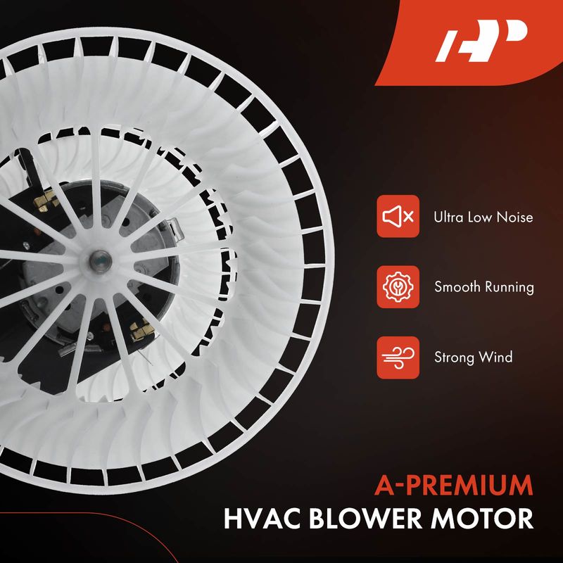 HVAC Heater Blower Motor with Dual Fan Cage for Mercedes-Benz 300D E300 E320