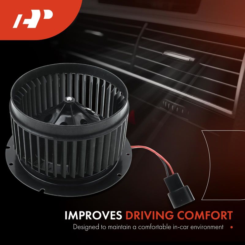 Rear HVAC Heater Blower Motor with Fan Cage for Ford Explorer 06-10 Mountaineer