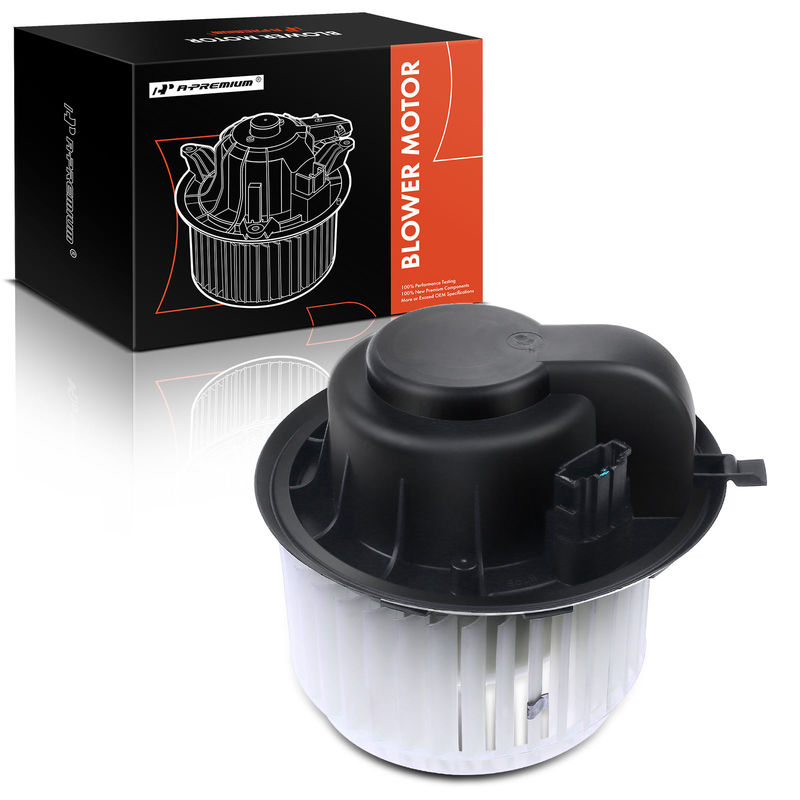 Rear A/C Heater Blower Motor with Fan Cage for Volkswagen Touareg 04-10 Audi Q7
