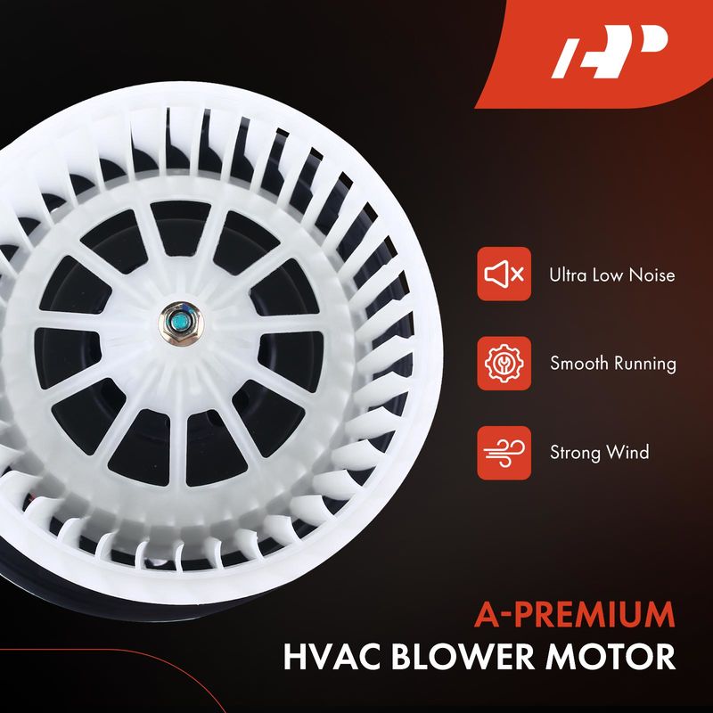 Rear A/C Heater Blower Motor with Fan Cage for Volkswagen Touareg 04-10 Audi Q7