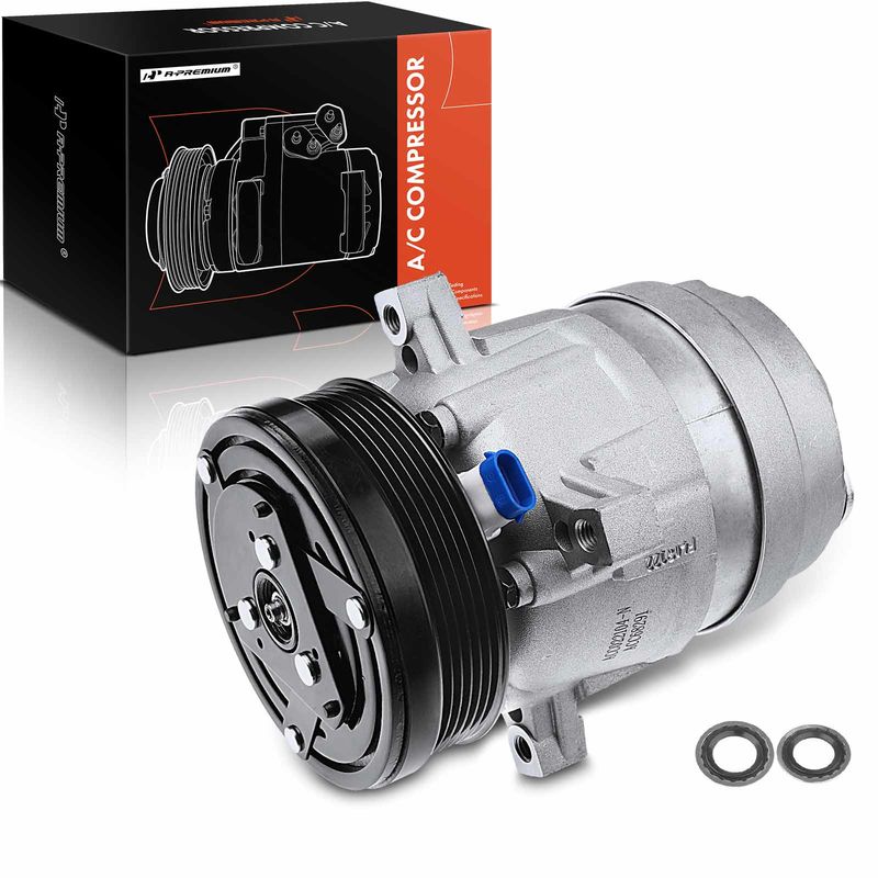 AC Compressor with Clutch & Pulley for Chevrolet S10 GMC Sonoma 1998-2003 2.2L