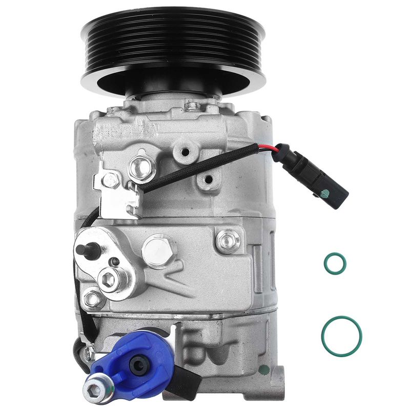 AC Compressor with Clutch & Pulley for Audi Q7 2007-2010 Volkswagen Touareg 3.6L