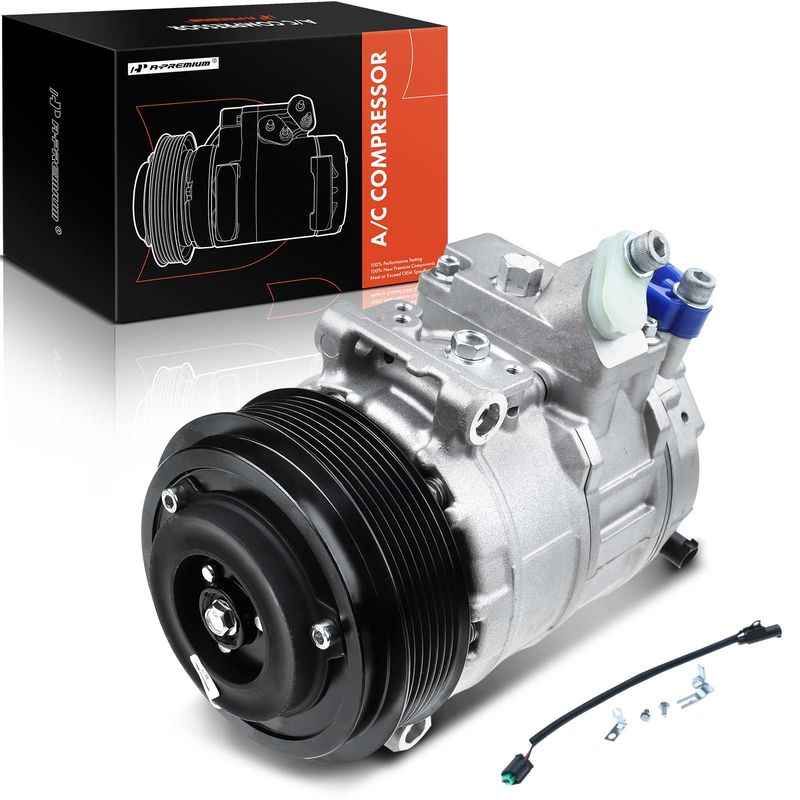 AC Compressor with Clutch & Pulley for Mercedes-Benz C230 E350 Porsche 911