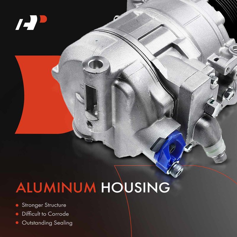 AC Compressor with Clutch & Pulley for Mercedes-Benz C230 E350 Porsche 911