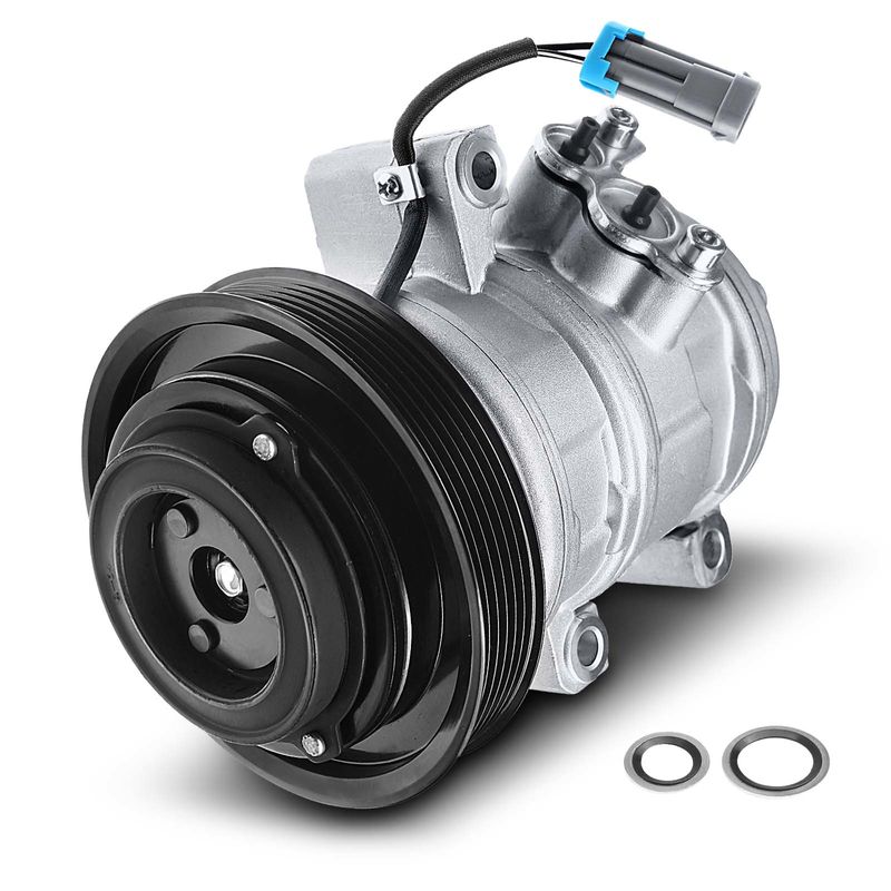 AC Compressor with Clutch & Pulley for Chevy Colorado 04-12 GMC Canyon Hummer