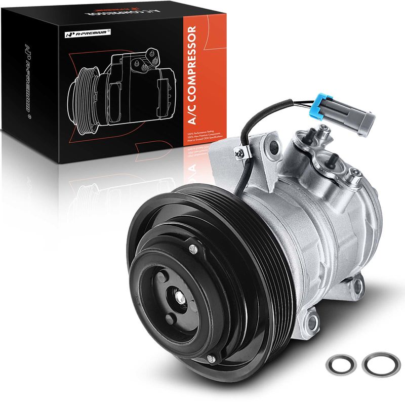 AC Compressor with Clutch & Pulley for Chevy Colorado 04-12 GMC Canyon Hummer
