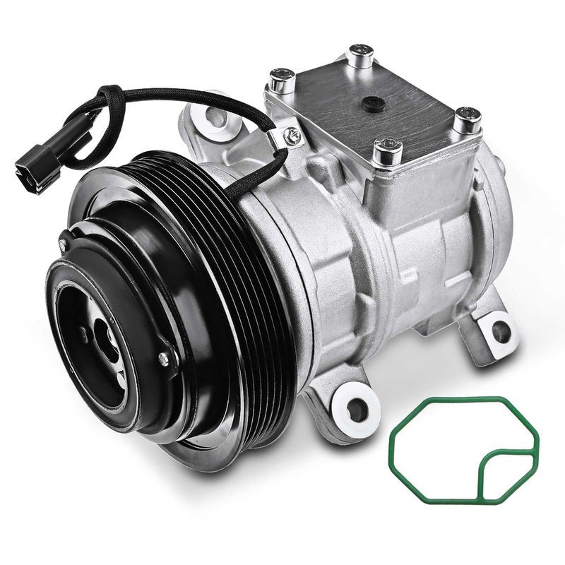 AC Compressor with Clutch & Pulley for Dodge Grand Caravan Plymouth 93-95 3.0L
