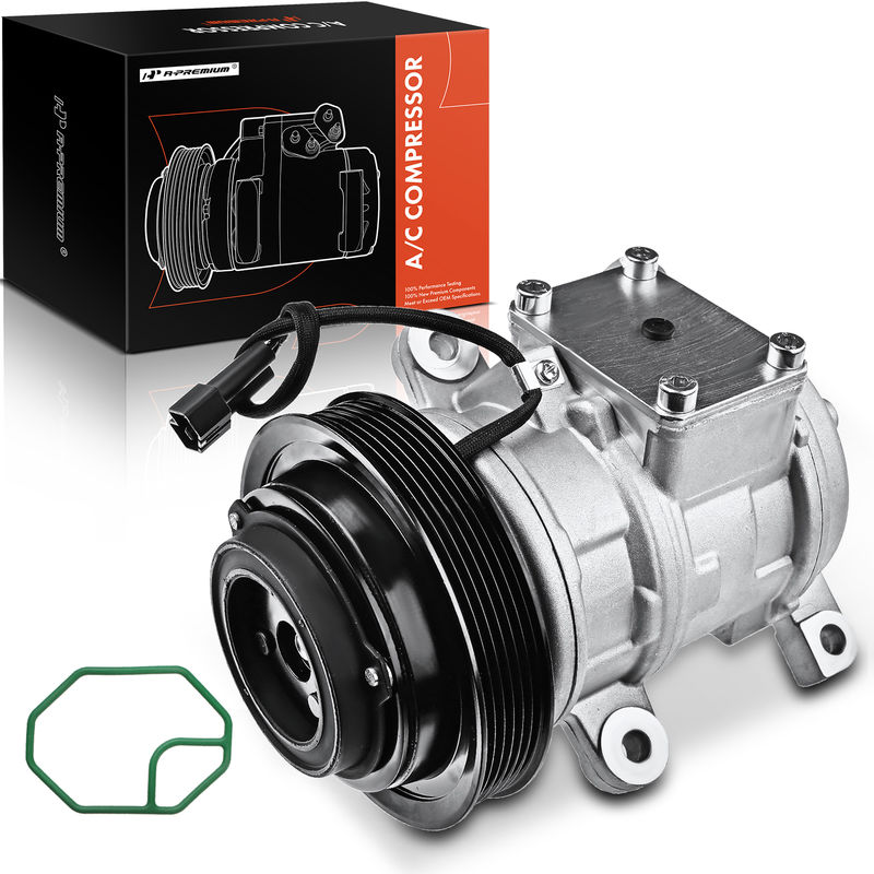 AC Compressor with Clutch & Pulley for Dodge Grand Caravan Plymouth 93-95 3.0L