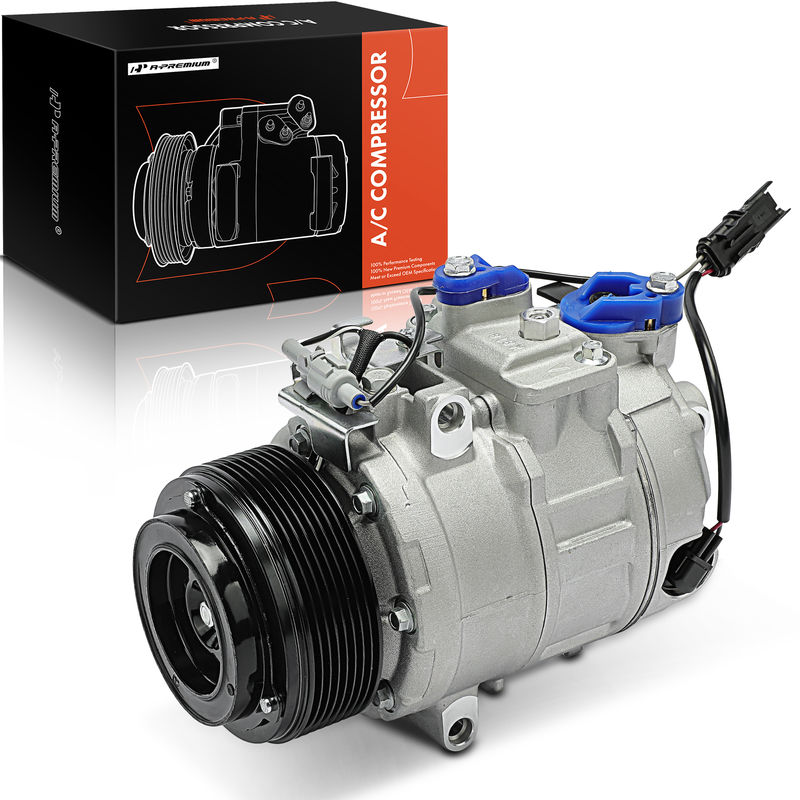 AC Compressor with Clutch & Pulley for BMW 335i 435i 535i 640i 740i M2 M3 X5 X6