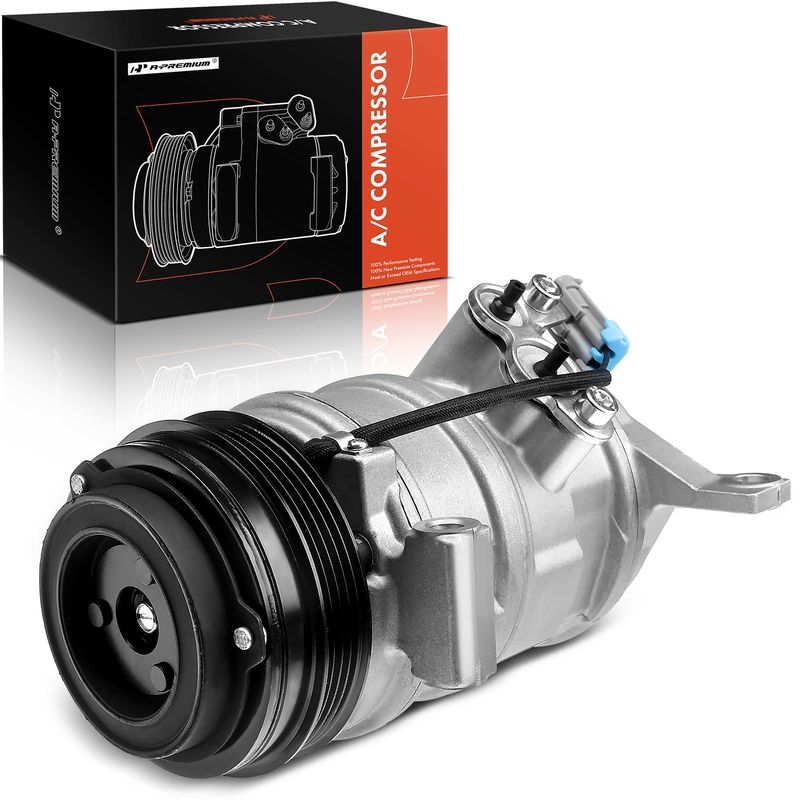 AC Compressor with Clutch & Pulley for Chevy Tahoe Silverado 1500 Cadillac GMC