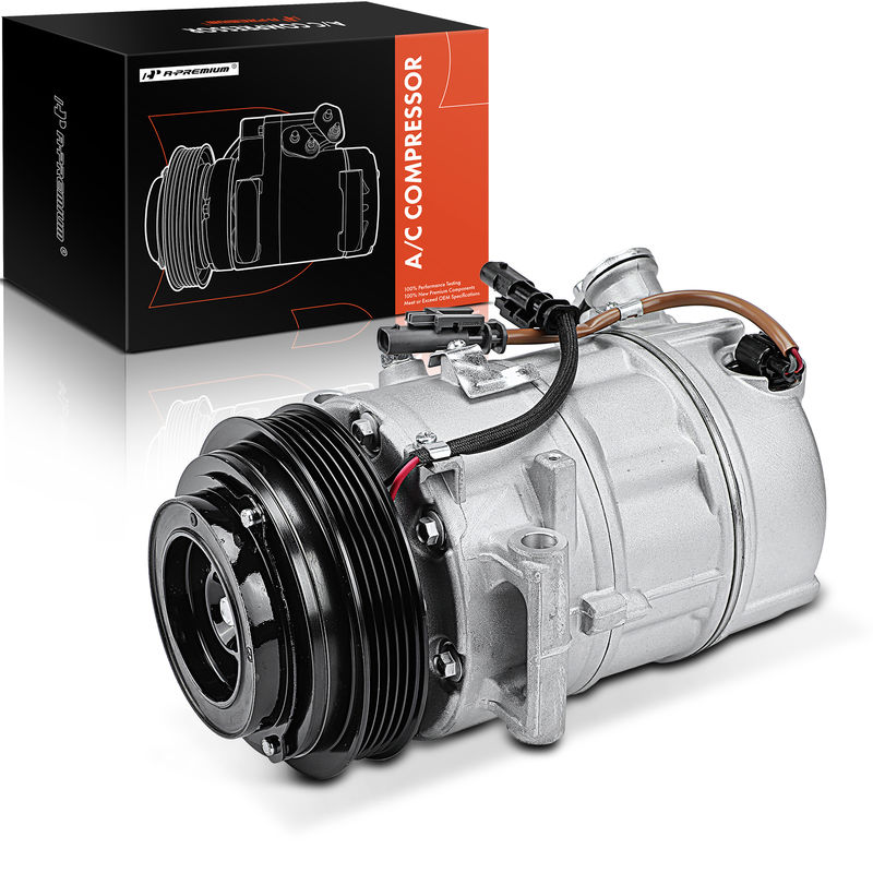 AC Compressor with Clutch & Pulley for Buick Regal 2012 2.4L PXC16 Style 5-Groove