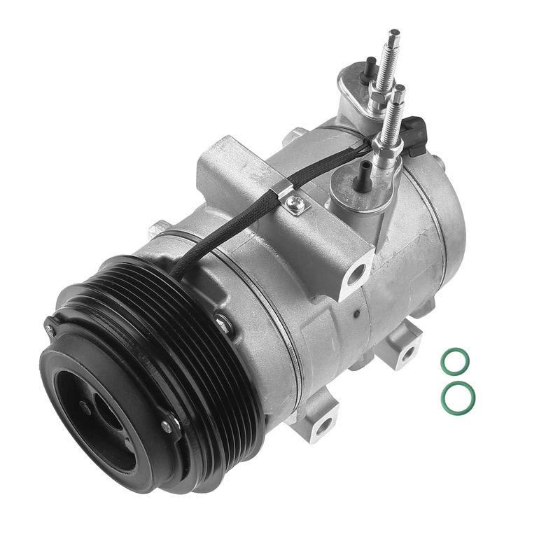 AC Compressor with Clutch & Pulley for Ford E-150 E-250 E-350 Super Duty Mustang