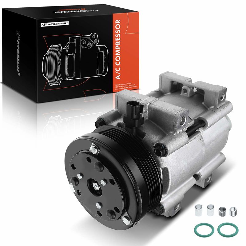 AC Compressor with Clutch & Pulley for Ford Mustang 2007-2010 V6 4.0L FS18