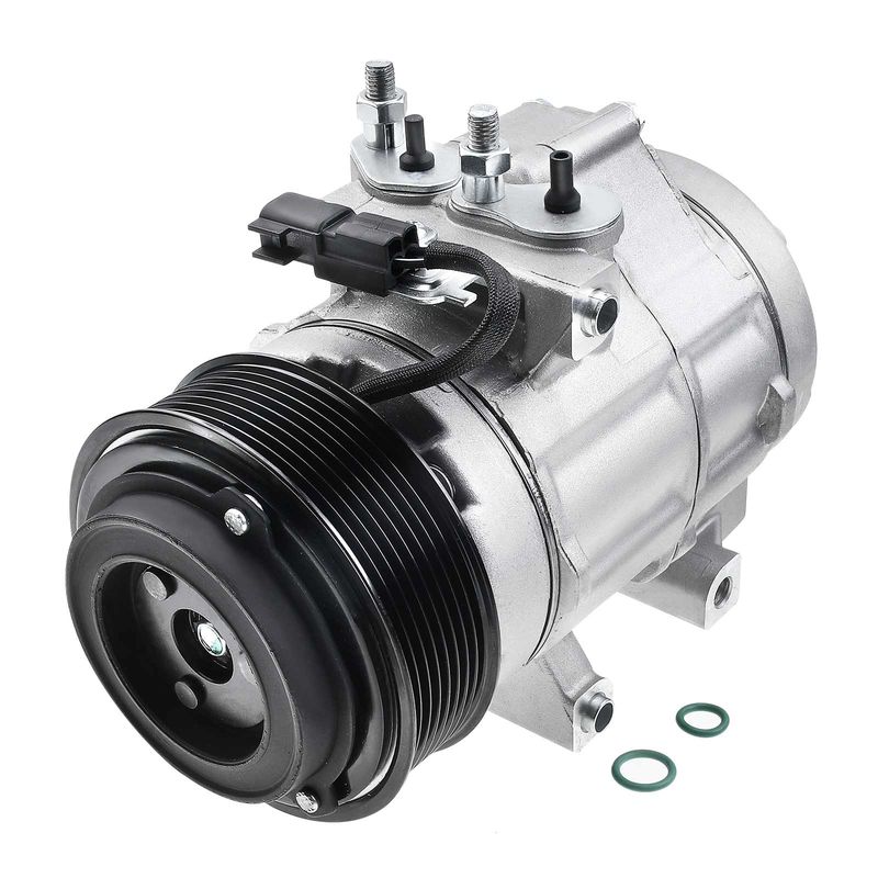 AC Compressor with Clutch & Pulley for Ford F-250 F-350 F-450 Super Duty F650