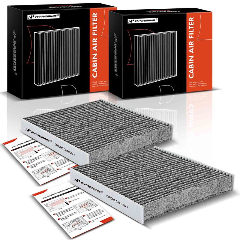 2x Activated Carbon Cabin Air Filters for Nissan Maxima Sentra Mitsubishi Lancer