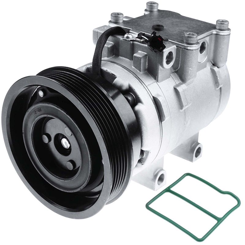 AC Compressor with Clutch & Pulley for Hyundai Tiburon 03-08 V6 2.7L Coupe
