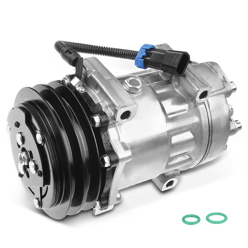 AC Compressor with Clutch & Pulley for Volvo ACL VN VNL WAH WG WI White/GMC WCL