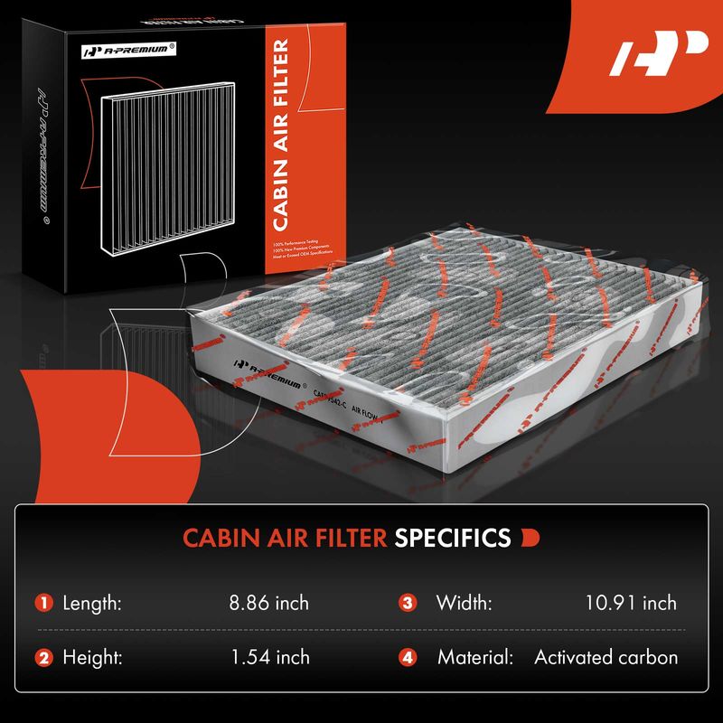 Activated Carbon Cabin Air Filter for Ford Explorer 2020-2023 Escape 2020-2022