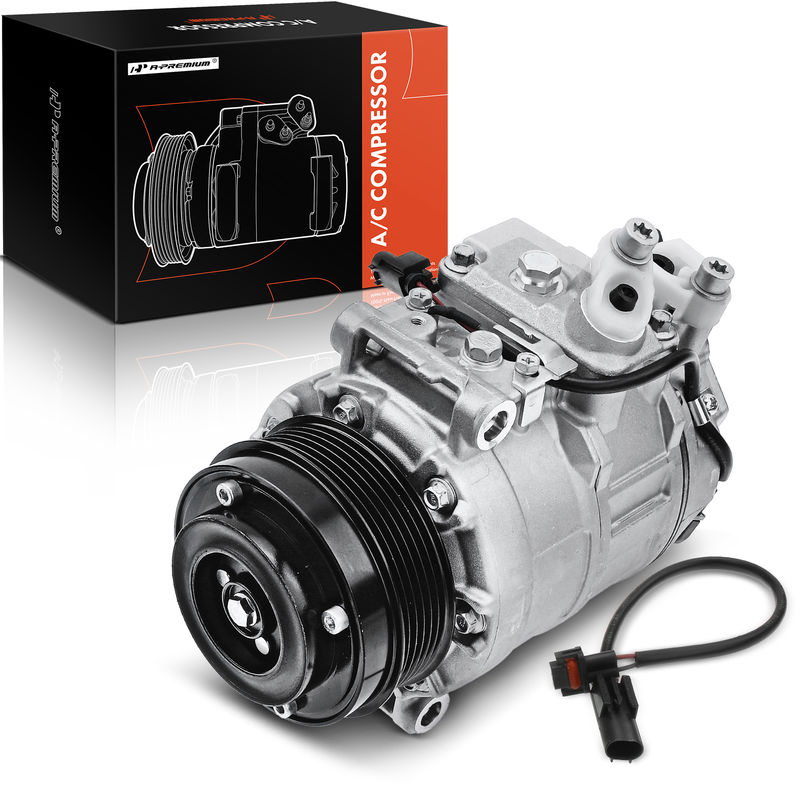 AC Compressor with Clutch & Pulley for Mercedes-Benz SL500 2006 SL55 AMG 03-08