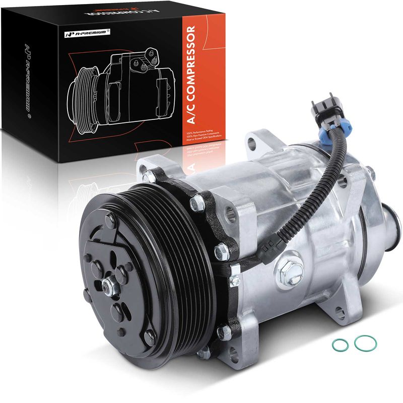 AC Compressor with Clutch & Pulley for Chevrolet GMC C6500 Kodiak Topkick 97-98
