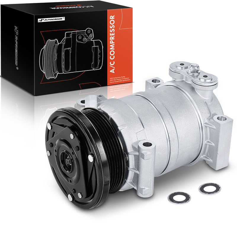 AC Compressor with Clutch & Pulley for Chevrolet Express 1500 GMC Hummer Isuzu