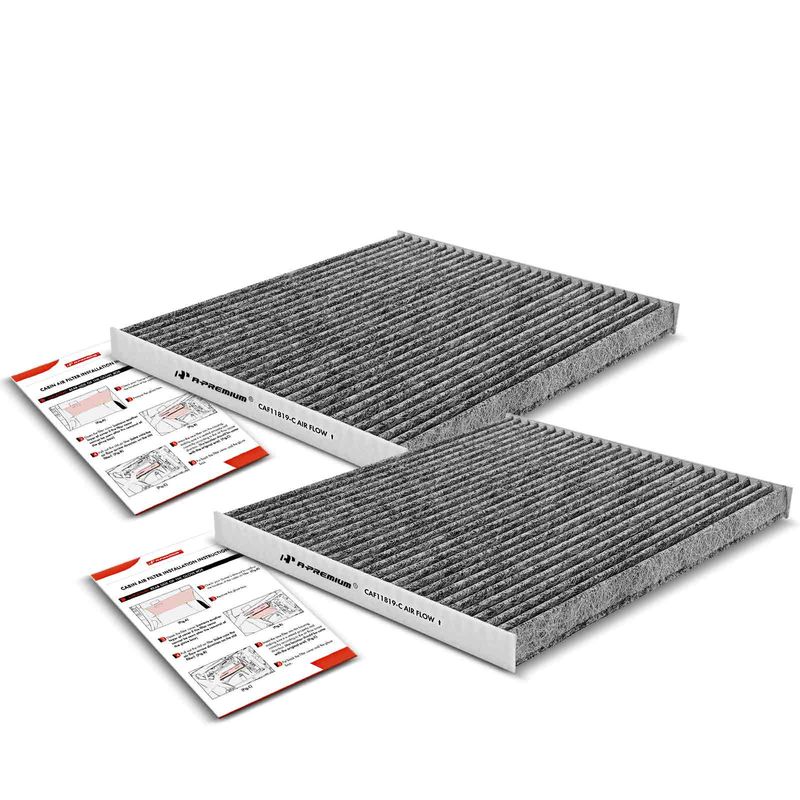2x Activated Carbon Cabin Air Filters for Chevrolet Equinox GMC Hyundai Santa Fe