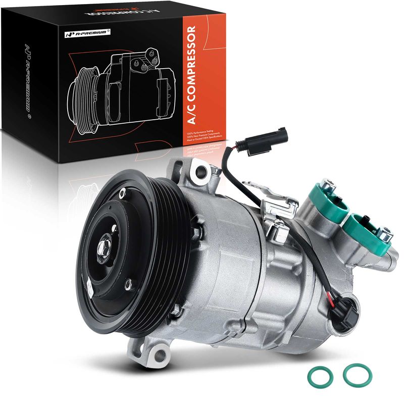 AC Compressor with Clutch & Pulley for BMW 118i 120i 320i L4 1.6L 2.0L L6 2.2L