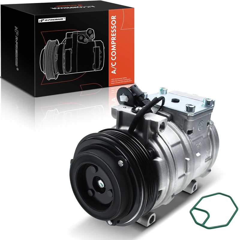 AC Compressor with Clutch & Pulley for BMW E31 E34 E36 E38 323i 325i 328i M3