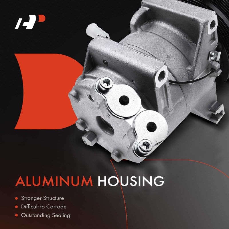 AC Compressor with Clutch & Pulley for Volvo C30 2008-2013 C70 S40 V50 2.4L 2.5