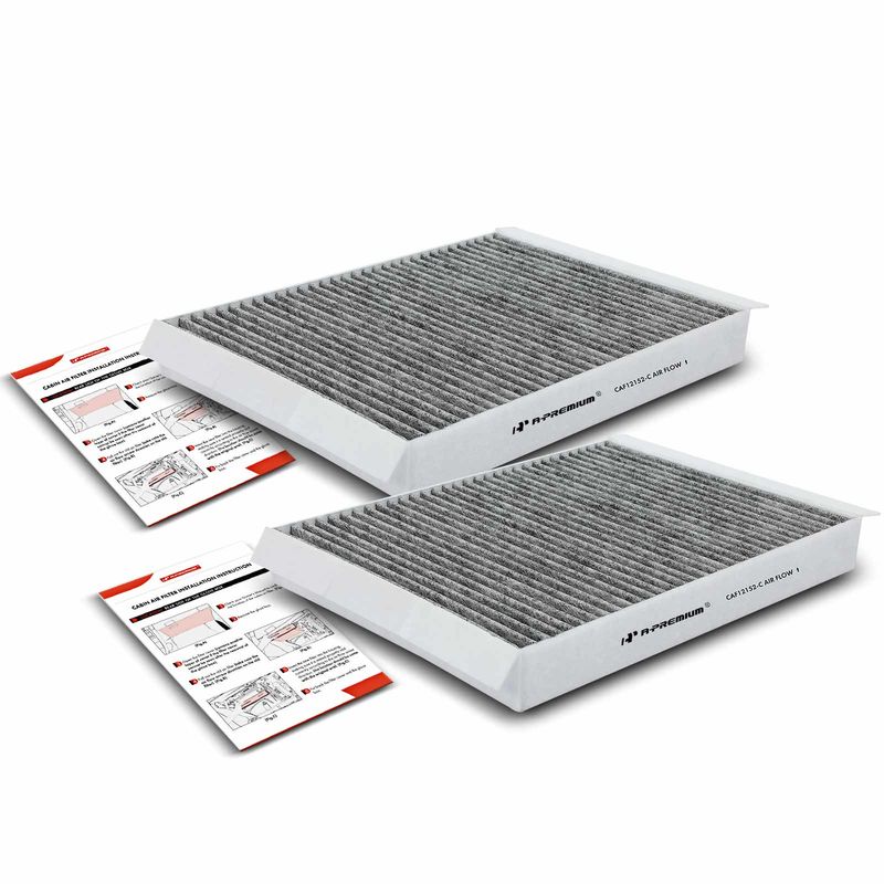 2x Activated Carbon Cabin Air Filters for Ford Mustang 2015-2022