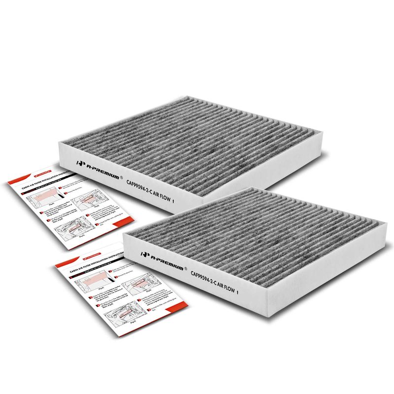 2x Activated Carbon Cabin Air Filters for Hyundai Elantra 21-23 Sonata Santa Fe