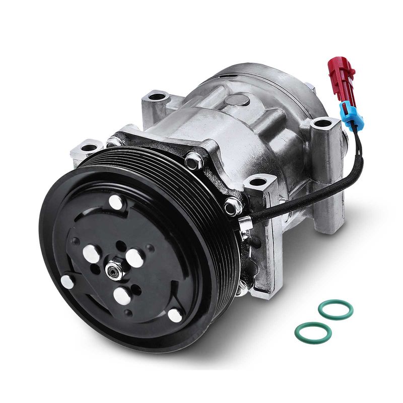 AC Compressor with Clutch & Pulley for Chevrolet C6500 Kodiak GMC C8500 Topkick