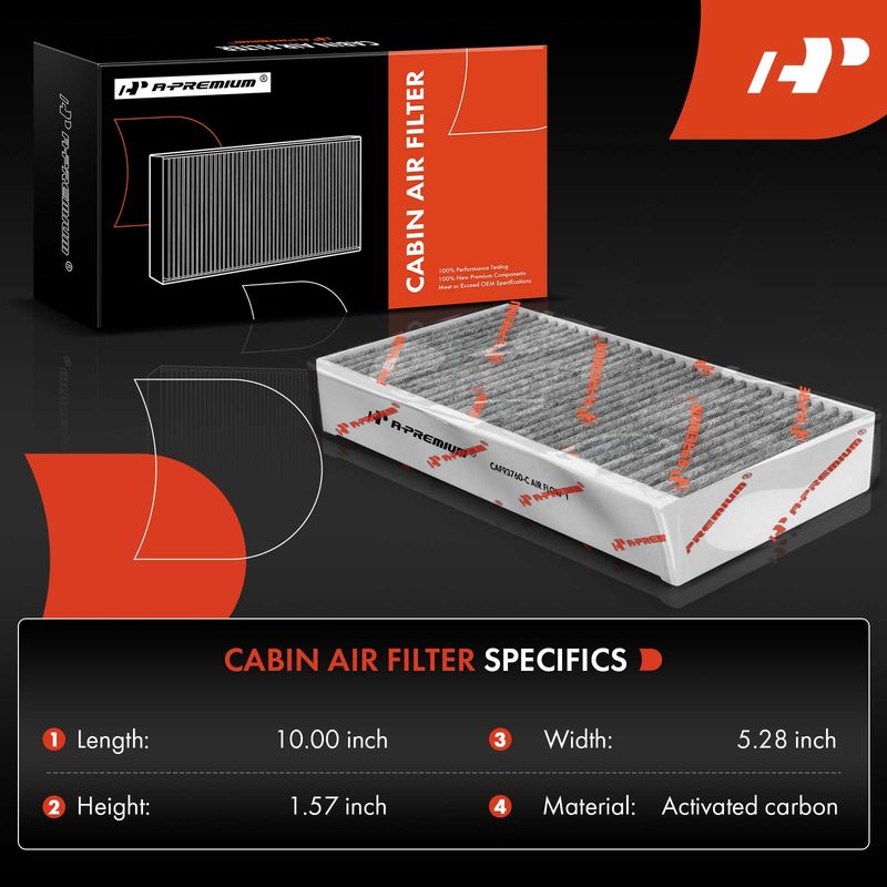 2x Activated Carbon Cabin Air Filter for Mercedes-Benz G550 GL320 GL350 GL450