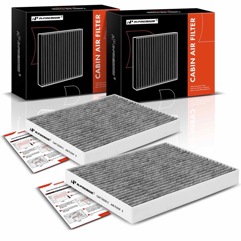 2x Activated Carbon Cabin Air Filter for Hyundai Accent 18-22 Elantra Kia Forte
